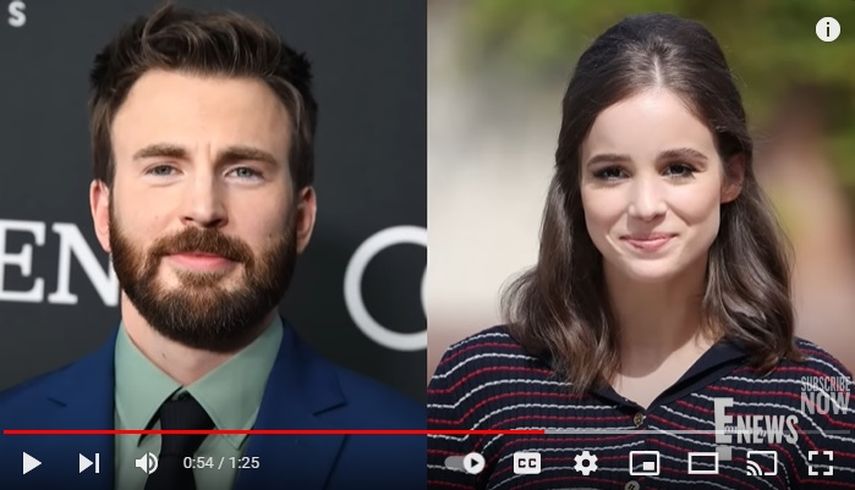 Chris Evans y Alba Baptista.