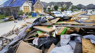 Los efectos de la tormenta en Cypress, Texas
