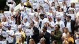 Miembros de la ONG Foro Penal y miembros de la sociedad civil piden la liberación de los presos políticos. 