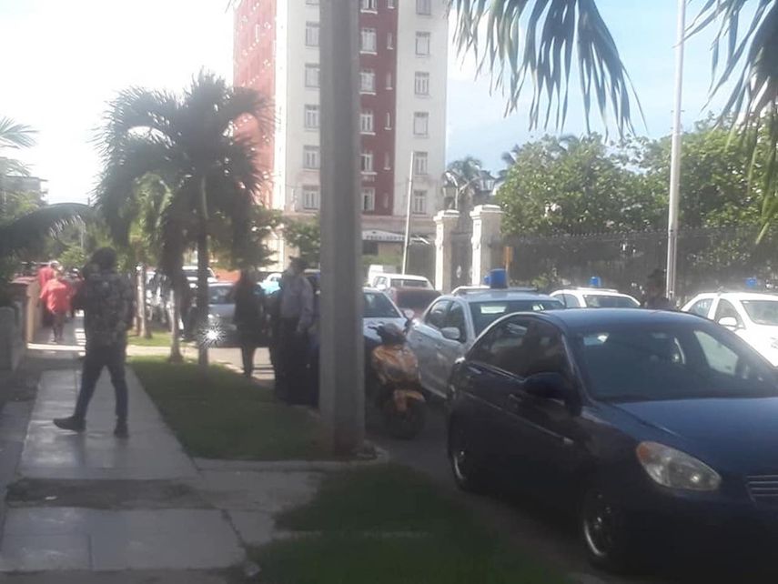 Una de las imágenes de la zona del secuestro de un policía en La Habana, publicadas por el Instituto Cubano por la Libertad de Expresión y Prensa (ICLEP).&nbsp;