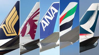 Mejores aerolineas en 2025 según estudio de Skytrax.