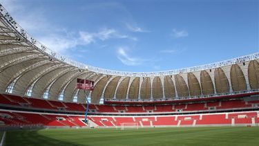 Vista del estadio Beira Rio, en Porto Alegre, Brasil. (AP)