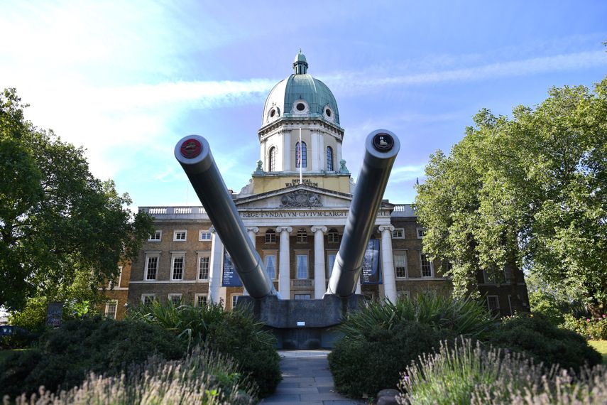El Museo Imperial de la Guerra (IWM) de Londres aparece en la fotografía tomada en el sur de Londres el 29 de julio de 2020.