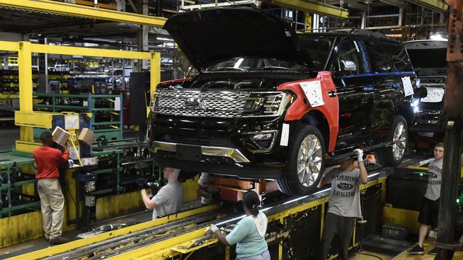 Empleados de Ford en la planta de Louisville, Kentucky. &nbsp;
