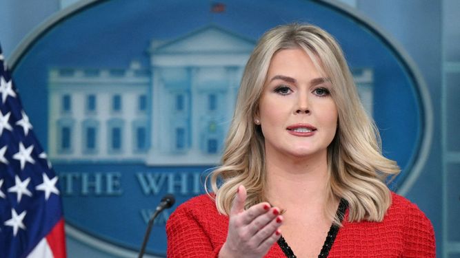 La secretaria de prensa de la Casa Blanca, Karoline Leavitt.