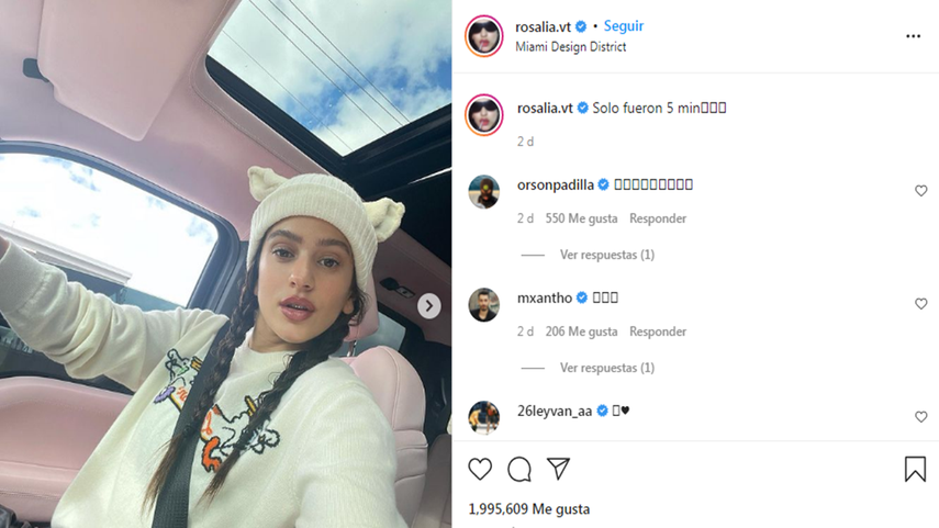 Multan a Rosalía en Miami tras promocionar disco Motomami