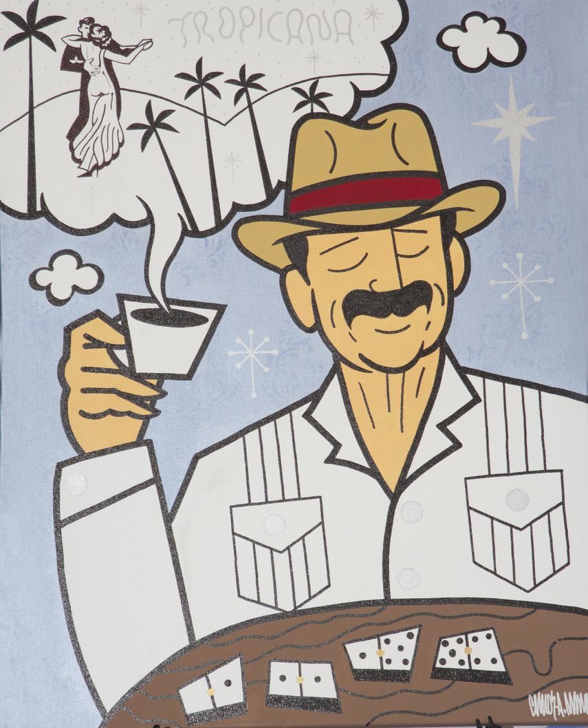 La obra de Carlos A. Navarro está inspirada en sus días de juventud.