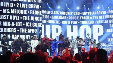 Raperos rinden tributo al Hip-Hop, uno de los momentos más emotivos de la 65ª Entrega Anual de los Premios Grammy en el Crypto.com Arena de Los Ángeles el 5 de febrero de 2023.