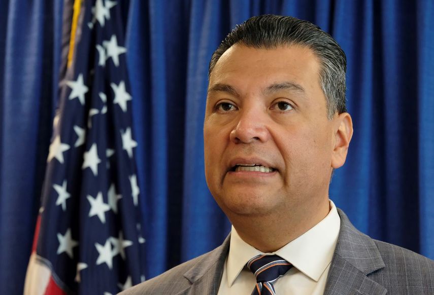 Fotografía de archivo del 2 de noviembre de 2018 del secretario de Estado de California, Alex Padilla, en San Francisco.&nbsp;