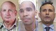 De izquierda a derecha, los opositores cubanos Félix Navarro Rodríguez, Luis Manuel Otero Alcántara y José Daniel Ferrer García.