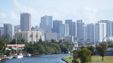 Vista parcial de la ciudad de Miami.
