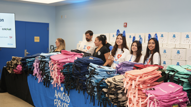 Más de 700 mochilas fueron distribuidas durante la jornada.