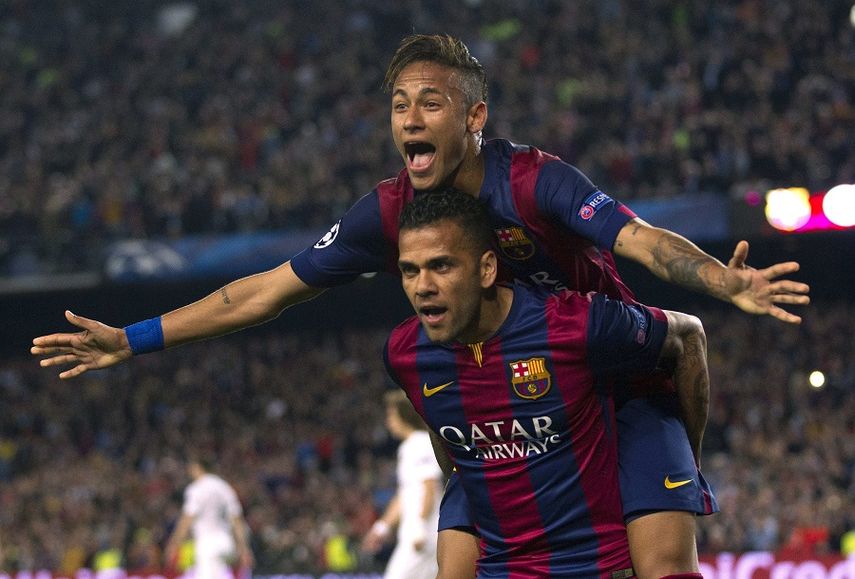 Neymar marcó dos veces para el cuadro catalán. (EFE)