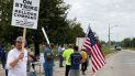 Trabajadores en huelga de una planta de cereal de Kellogg en Omaha, Nebraska. Trabajadores en huelga de una planta de cereal de Kellogg en Omaha, Nebraska.
