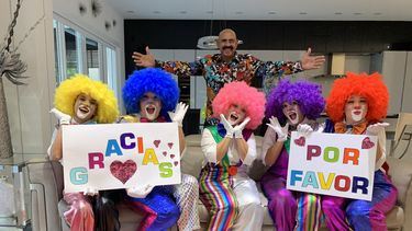 Las Payasitas Nifu Nifa y&nbsp;Oscar DLe&oacute;n.&nbsp;