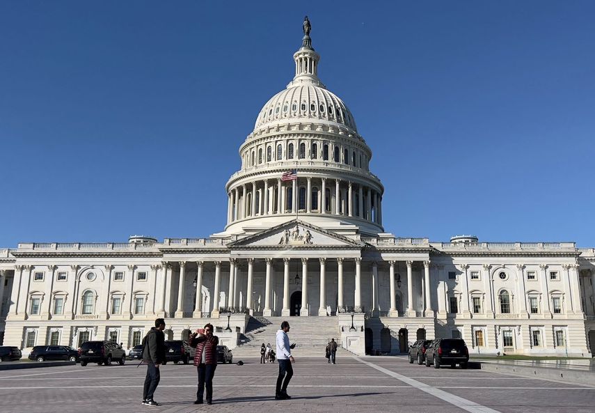 Imagen del Capitolio en Washington, sede del Congreso.
