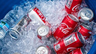 Envases de refrescos elaboradas por la emblemática compañía Coca-Cola.