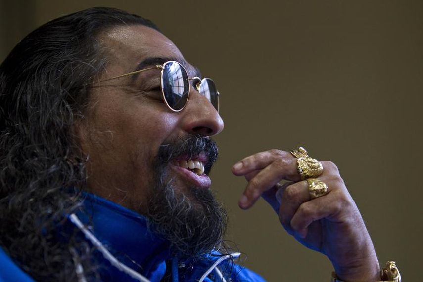 &nbsp;El cantante flamenco Diego El Cigala sonríe durante auna conferencia de prensa en la Ciudad de México el 24 de octubre de 2013. Tras dos años de espera pro la pandemia, El Cigala presentará en vivo en escenarios mexicanos las canciones de su álbum Cigala canta a México.&nbsp;