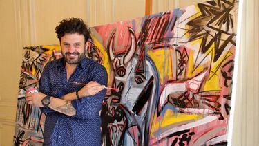 El artista español Domingo Zapata.