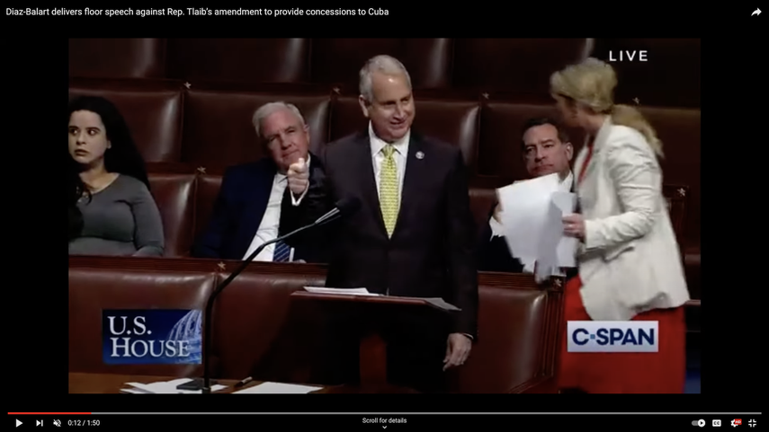 Mario Díaz-Balart durante una sesión en el Congreso de EEUU.&nbsp;