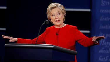 Hillary Clinton en un momento del debate