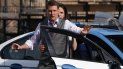 Tom Cruise y Hayley Atwell durante la filmación de Mission: Impossible 7 en Roma el 13 de octubre de 2020.