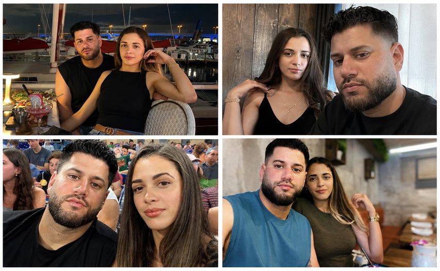 Fotos de Randy y Roxana antes de ser detenido.