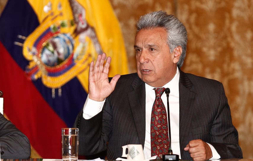 El presidente de Ecuador, Lenín Moreno. 