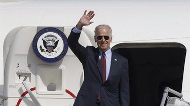 El vicepresidente de Estados Unidos, Joe Biden a su llegada a Ucrania. Foto: EFE