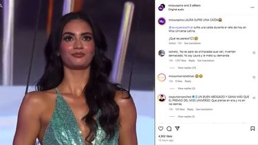 El desafío del Miss Universe Latina consistía en subir a una plataforma de aproximadamente tres metros de altura y lanzarse al vacío, sujeta por un arnés.&nbsp;