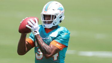 Jordan Colbert, de los Dolphins de Miami, participa en un minicamp para novatos, el 10 de mayo de 2024. Jordan Colbert, de los Dolphins de Miami, participa en un minicamp para novatos, el 10 de mayo de 2024.