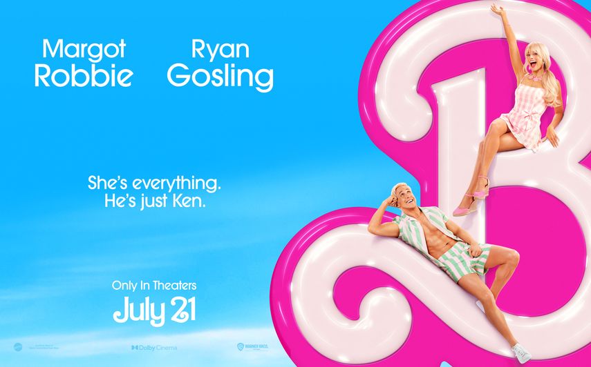 Margot Robbie y Ryan Gosling protagonizan la película Barbie.