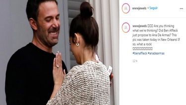 Ben Affleck y Ana de Armas.&nbsp;