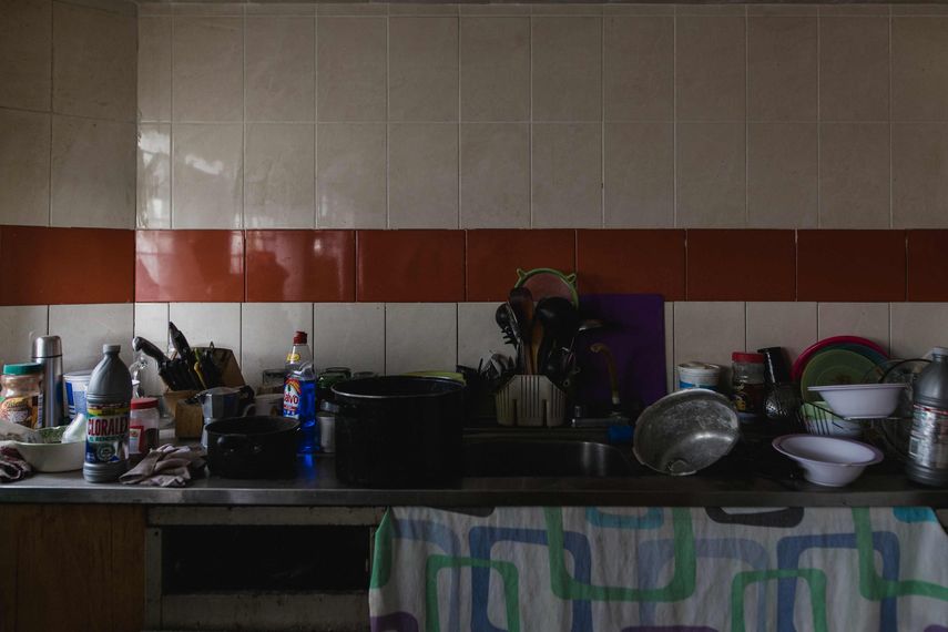 La cocina del&nbsp;albergue La casa del balsero, donde el abogado cubano Eduardo Mat&iacute;as acoge a cubanos que llegan a M&eacute;xico en busca de refugio.&nbsp;