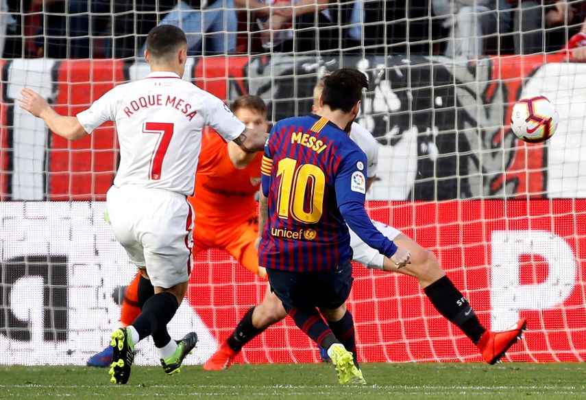 Messi contra el Sevilla: 36 goles y 16 asistencias en 37 partidos.