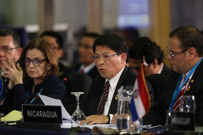 Denis Moncada, canciller de Nicaragua.