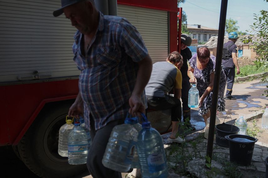 agua Ucrania - julio 2023 - afp
