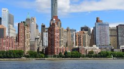 LA ciudad de Nueva York, en la costa este de los Estados Unidos.&nbsp;