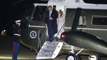 El presidente Donald Trump, a su llegada a la Casa Blanca el domingo 5 de enero de 2020.  