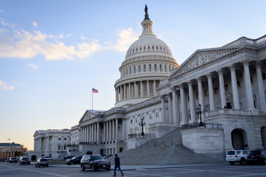 Vista del Capitolio en Washington D.C.