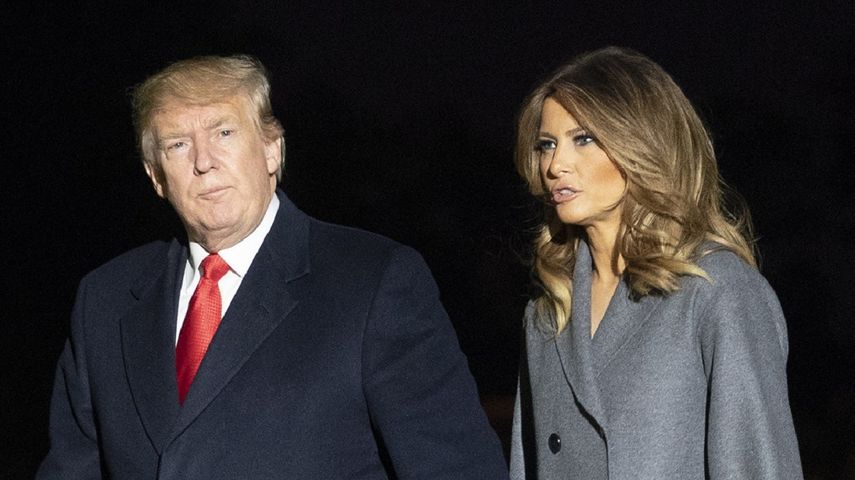 Donald Trump, presidente de los EEUU, y la primera dama, Melania.