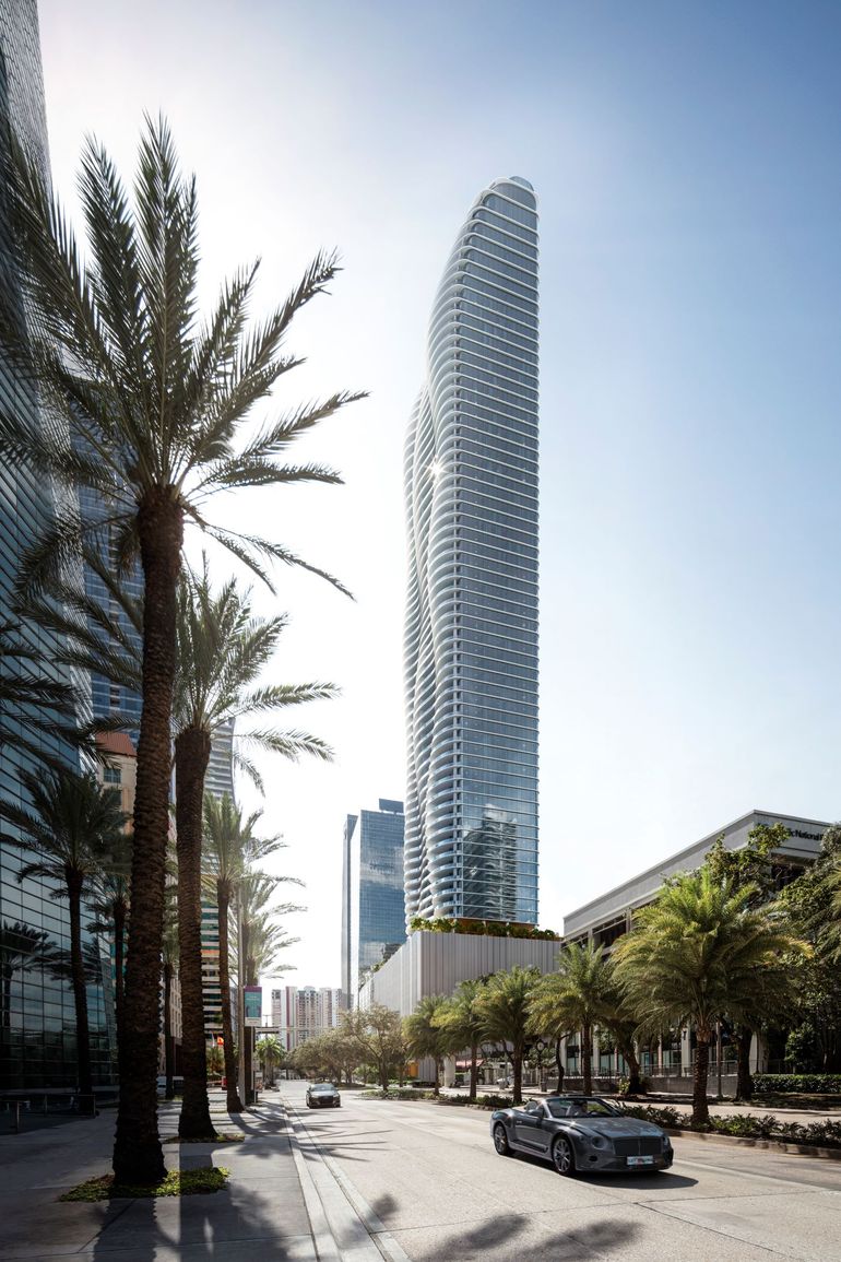 Diseño computarizado de la impresionante torre The Residences.