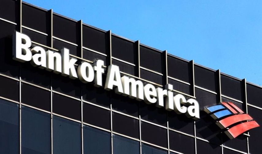 Logo de Bank of America en una de sus sedes en Europa.