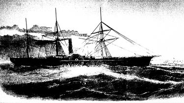 Este dibujo sin fecha puesto a disposición por la Biblioteca del Congreso muestra el barco del correo de EE. UU. S.S. Central America, que se hundió después de navegar en un huracán en septiembre de 1857 en uno de los peores desastres marítimos en la historia de Estados Unidos.&nbsp;