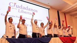 La directiva nacional del partido Ciudadanos por la Libertad (CxL).