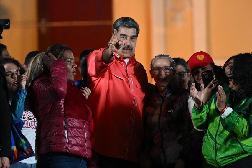 El gobernante Nicolás Maduro celebra los resultados del simulacro electoral del 25 de mayo