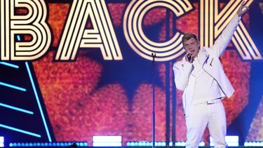 Nick Carter, miembro de los Backstreet Boys, se presentó en el iHeartRadio Jingle Ball de Z100 en el Madison Square Garden el viernes, 9 de diciembre de 2022, en Nueva York.