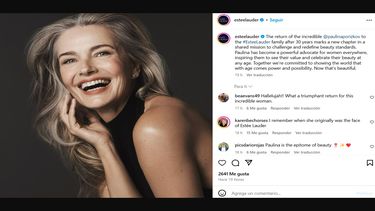 La modelo y actriz sueca Paulina Porizkova.