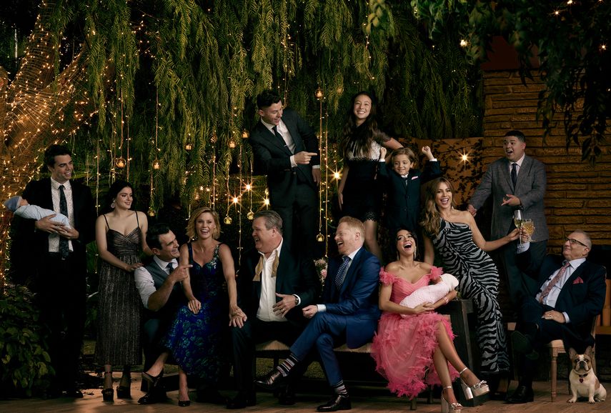 El elenco de Modern Family. El capítulo final de la serie de comedia se transmitirá el ocho de abril, luego de 11 temporadas, anunció la cadena ABC. 