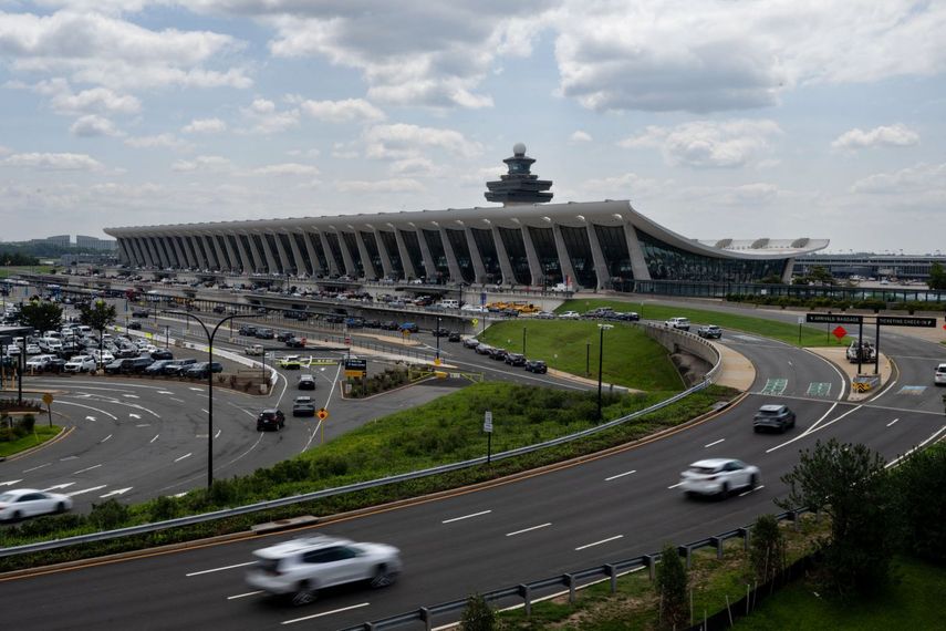 Vista del Aeropuerto Internacional de Dulles en Washington.